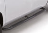 4in. Oval Curved Steel Nerf Bars Access Cab - Black — 05-17 Toyota Tacoma