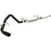 Cat-Back Exhaust V8 4.6/5.7L 3in SS Black Tips Single Side Exit — 14-16 Toyota Tundra
