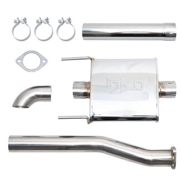 L4 2.7L V6 3.5L Stainless Steel High-Tuck Cat-Back Exhaust System — 2016+ Toyota Tacoma