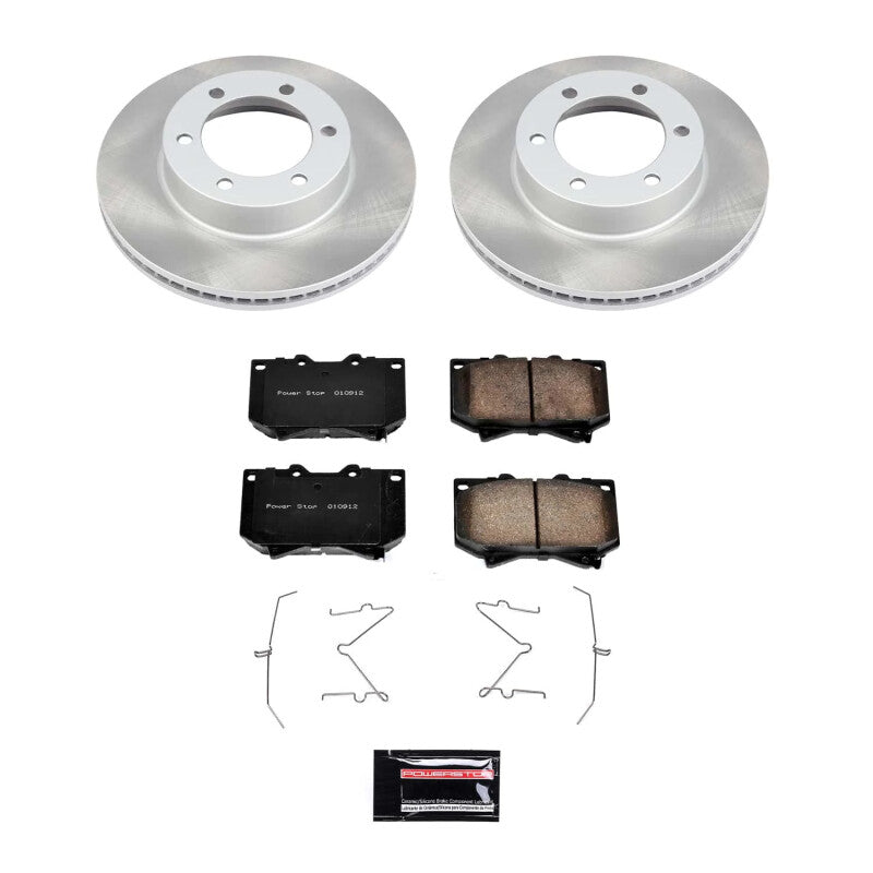 Semi-Coated Rotor Kit Front — 00-02 Toyota Tundra