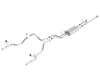 4.6L/5.7L Crew Max SB DC SB Touring Cat Back Exhaust Dual Split Rear Exit — 14-15 Toyota Tundra