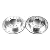 Evolution Drilled & Slotted Rotors Rear - Pair — 03-09 Lexus GX470