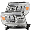 NOVA LED Projector Headlights Plank Style Chrome w/Activation Light/DRL — 05-11 Toyota Tacoma
