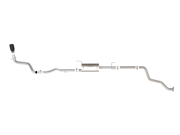 L4 2.4L Apollo Series 2.5-3in 409 SS Steel Cat-Back Exhaust w/Black Tips — 2024 Toyota Tacoma