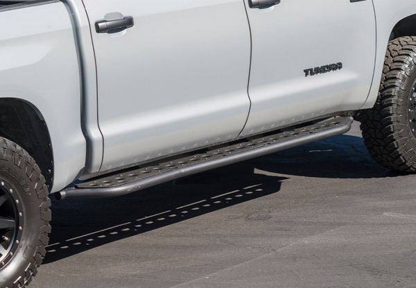 Rock Sliders - Non Hybrid Kick Out BedLiner Filler Plate Raw — 2022 Toyota Tundra