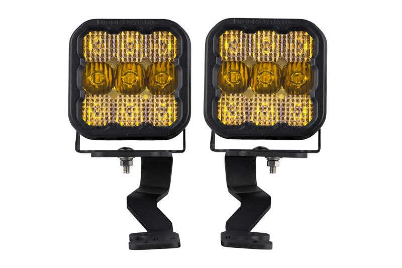 SS5 Sport Stage Series Ditch Light Kit - Yellow Combo — 2022 Toyota Tundra