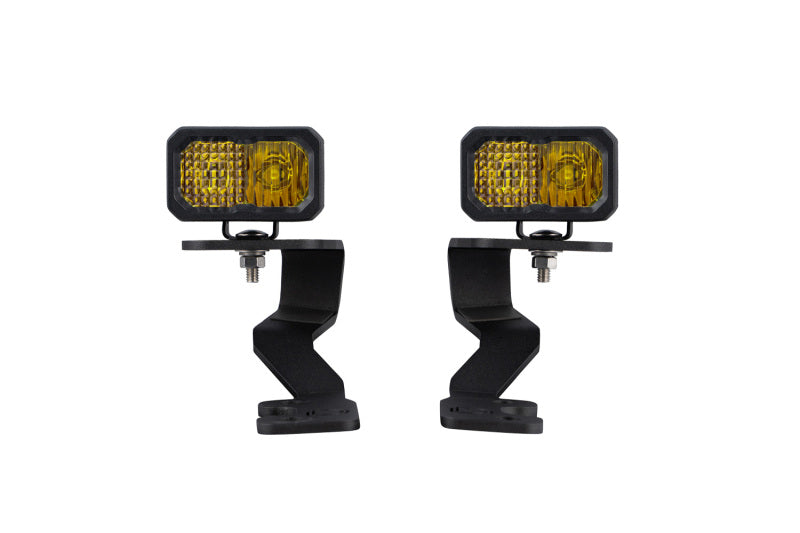 C2 Pro Stage Series Ditch Light Kit- Yellow Combo — 2022 Toyota Tundra