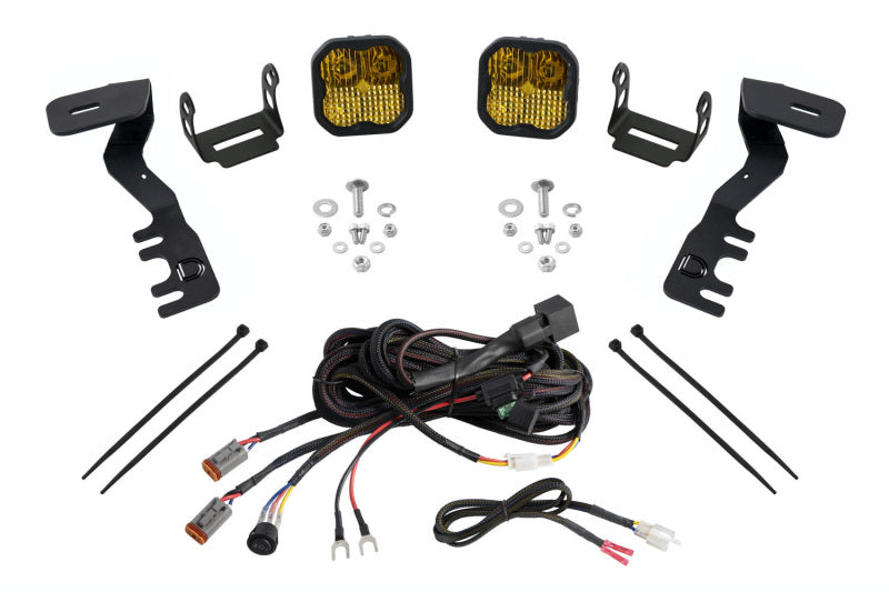 SS3 LED Ditch Light Kit- Sport Yellow Combo — 2024+ Toyota Tacoma