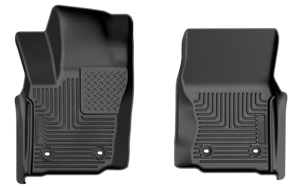 W/Automatic Trans. X-act Contour Front Floor Liner Crew Cab - Black — 2024 Toyota Tacoma