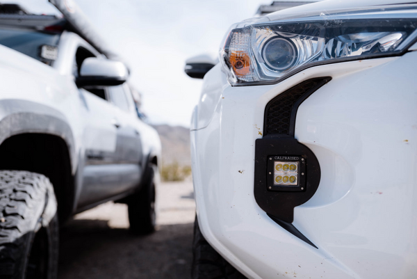 Led Fog Light Pod Rep Brackets Kit - Brackets W/ 3X2 18W Pods — 14-24 Toyota 4Runner