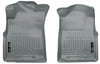 Crew/Extended/Standard Cab WeatherBeater Front Grey Floor Liners — 05-15 Toyota Tacoma