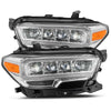 NOVA LED Projector Headlights Plank Style Chrome w/Activation Light — 16-20 Toyota Tacoma