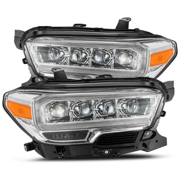 NOVA LED Projector Headlights Plank Style Chrome w/Activation Light — 16-20 Toyota Tacoma