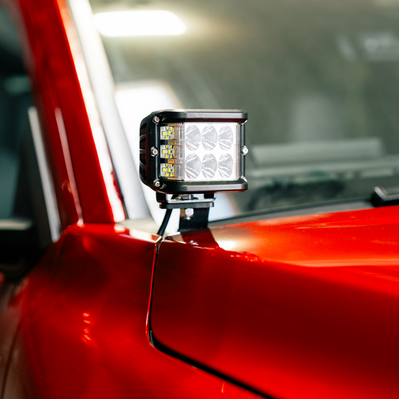 Ditch Light Bracket Kit - 2 3X2 18W Amber Led Pods No Switch — 2024+ Toyota Tacoma