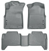 WeatherBeater Combo Grey Floor Liners — 05-13 Toyota Tacoma