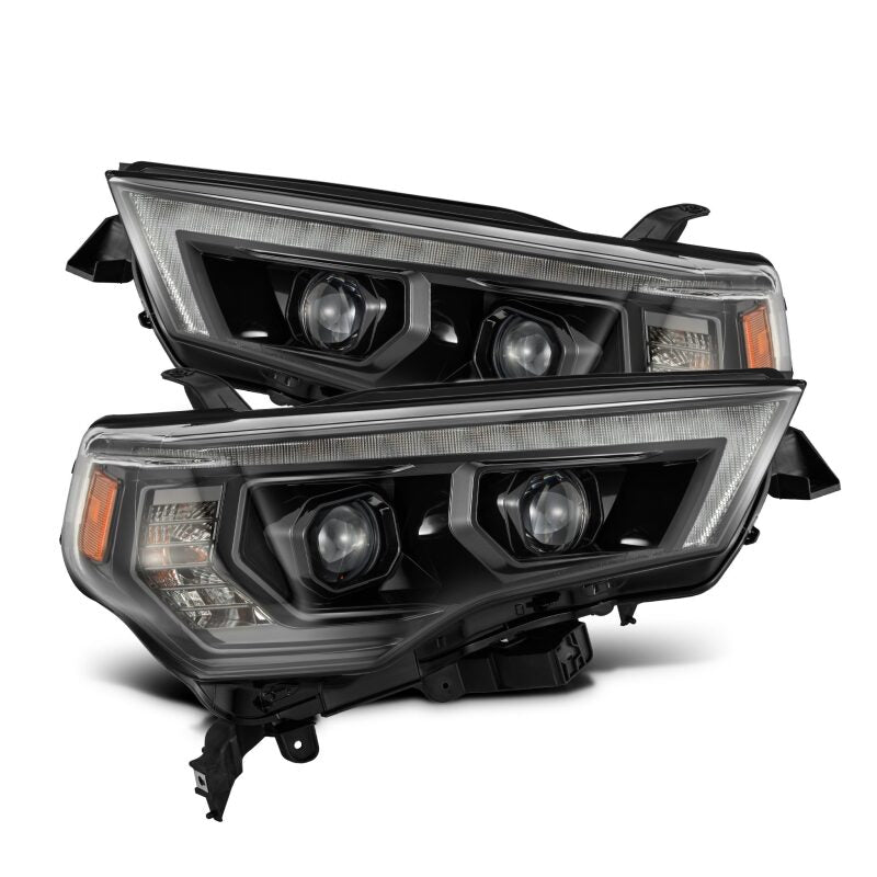 LUXX LED Proj Headlights Black w/Activ Light/Seq Signal/DRL — 14-20 Toyota 4Runner