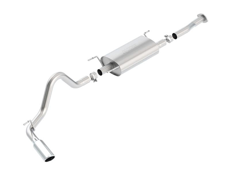 3.5L V6 Auto 4DR CC SB S-Type 2.5in Single Left Rear Exit 4in Tip Exhaust — 2016 Toyota Tacoma