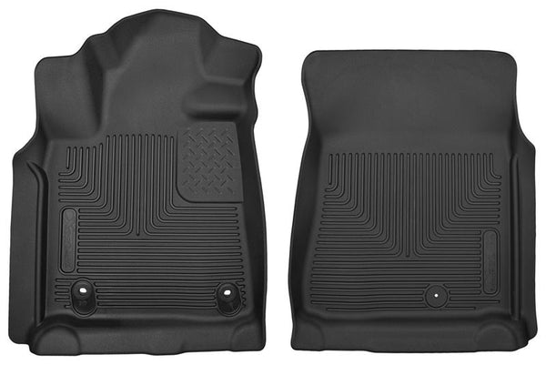 Pickup(Crew Ext Std Cab) X-Act Contour Black Front Floor Liners — 12-14 Toyota Tundra