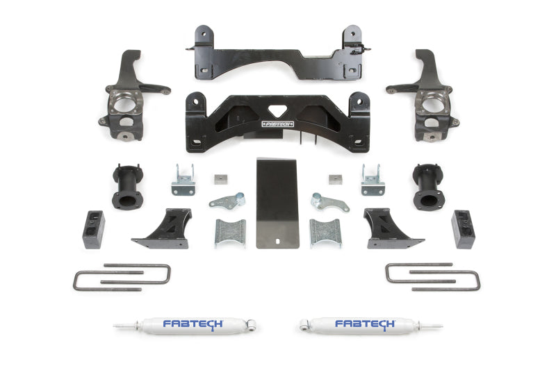 2WD/4WD 6in Basic Sys w/C/O Spacers & Perf Rr Shks — 16-21 Toyota Tundra