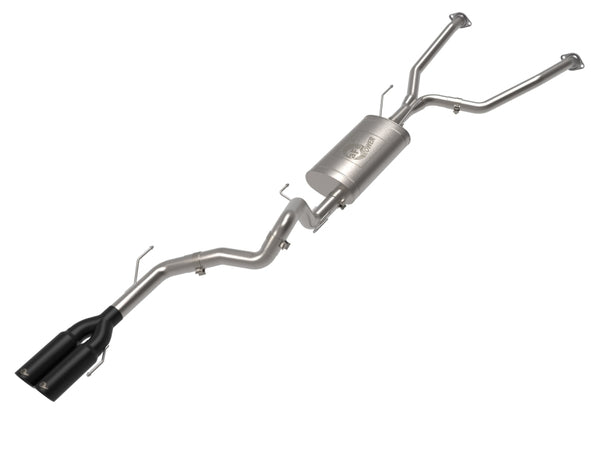 V6 3.4L Vulcan Series 2-1/2in to 3in 304 SS Cat-Back Exhaust w/ Black — 23-24 Toyota Sequoia