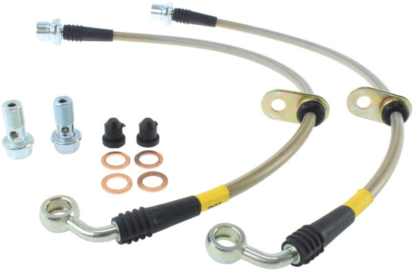 Stainless Steel Front Brake Lines — 98-07 Toyota Land Cruiser