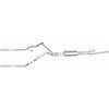 14 V8 4.6L/5.7L Stainless Cat Back Exhaust Dual Split Rear Exit — Toyota Tundra