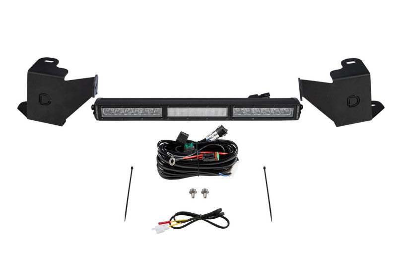 Stealth Bumper Light Bar Kit - White Combo — 2022 Toyota Tundra