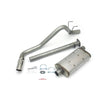 (Xtra Cab) 3.4L 409SS Pass Side Single Exit Cat-Back Exhaust — 00-04 Toyota Tacoma