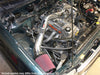 4 Cyl. only Wrinkle Black Power-Flow Air Intake System — 97-99 Toyota Tacoma