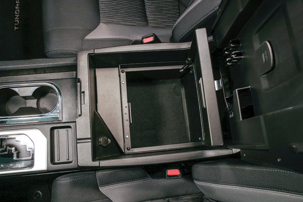 Console Safe W/ Keyed Lock For W/ Flow Thru Console — Toyota Tundra