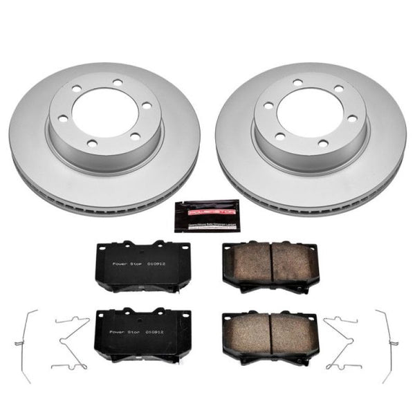 Z17 Evolution Geomet Coated Brake Kit Front — 01-02 Toyota Sequoia
