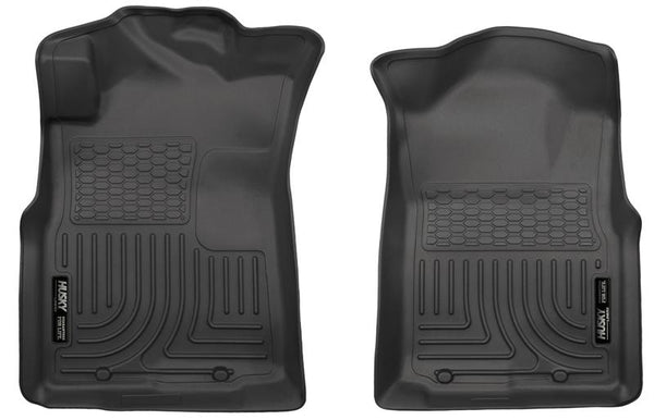 Crew/Extended/Standard Cab WeatherBeater Front Black Floor Liners — 05-15 Toyota Tacoma