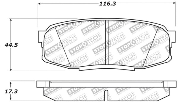 Performance Rear Brake Pads — 13-18 Toyota Land Cruiser