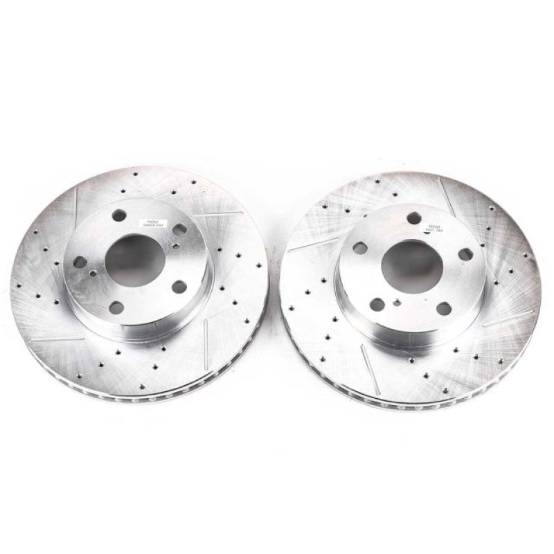 Evolution Drilled & Slotted Rotors Front - Pair — 05-15 Toyota Tacoma