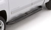 4in. Oval Curved Steel Nerf Bars Access Cab - Black — 05-17 Toyota Tacoma