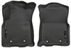 W/ Standard Trans WeatherBeater Black Front Floor Liners Double Cab — 2018 Toyota Tacoma