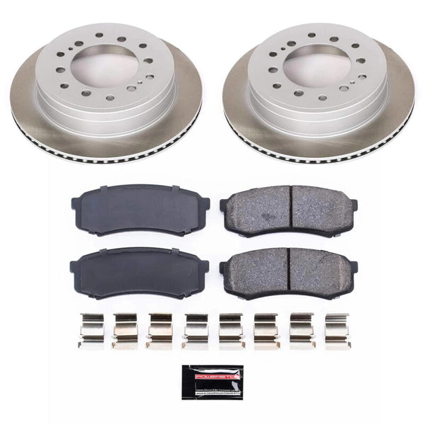 Semi-Coated Rotor Kit Rear — 10-14 Toyota FJ Cruiser