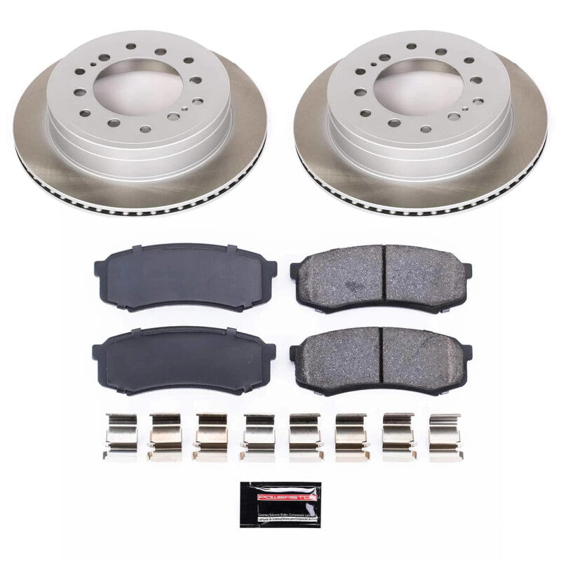 Semi-Coated Rotor Kit Rear — 10-14 Toyota FJ Cruiser