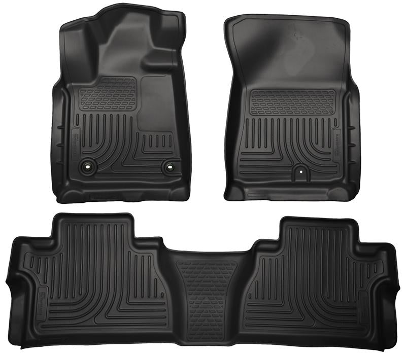 14 Weatherbeater Black Front & 2nd Seat Floor Liners — Toyota Tundra