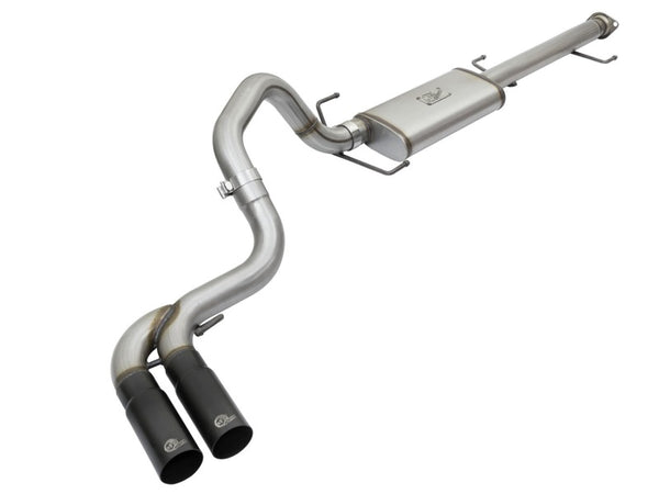 Rebel Series 3in Stainless Steel Cat-Back Exhaust System w/Black Tips — 07-14 Toyota FJ Cruiser