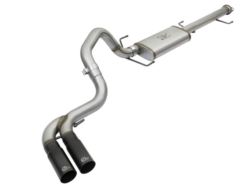 Rebel Series 3in Stainless Steel Cat-Back Exhaust System w/Black Tips — 07-14 Toyota FJ Cruiser