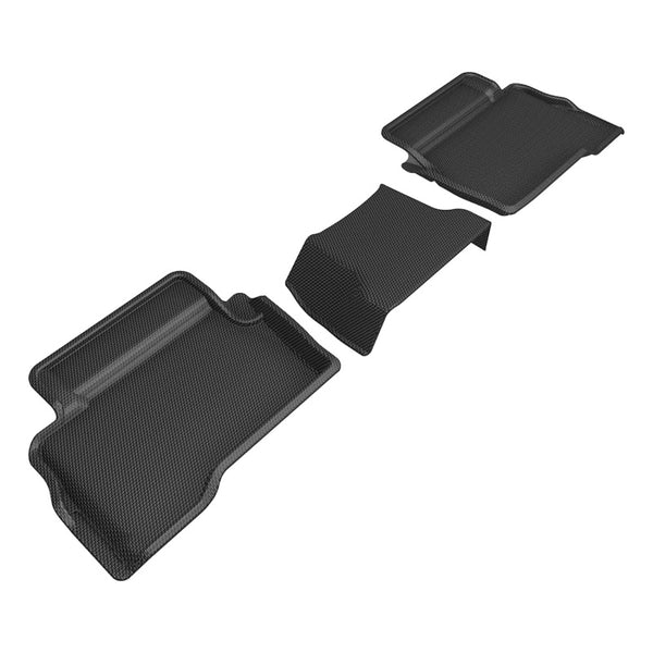 Kagu 2nd Row Floormats Double Cab - Black — 2024+ Toyota Tacoma