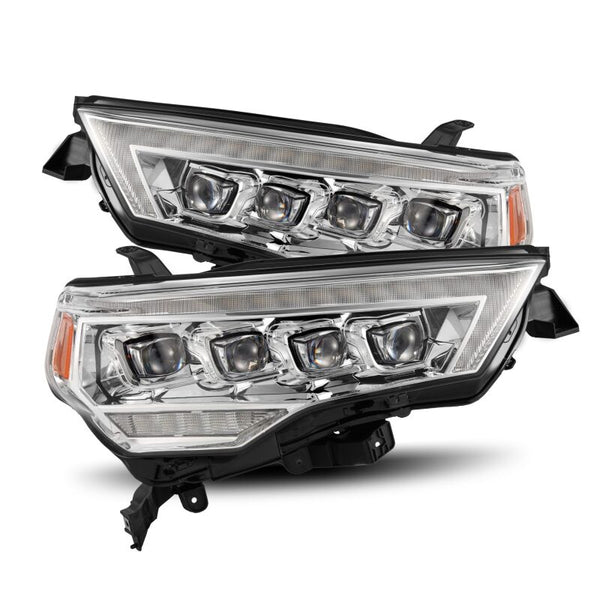 NOVA LED Proj Headlights Chrome w/ Activ Light/Seq Signal/DRL — 14-22 Toyota 4Runner