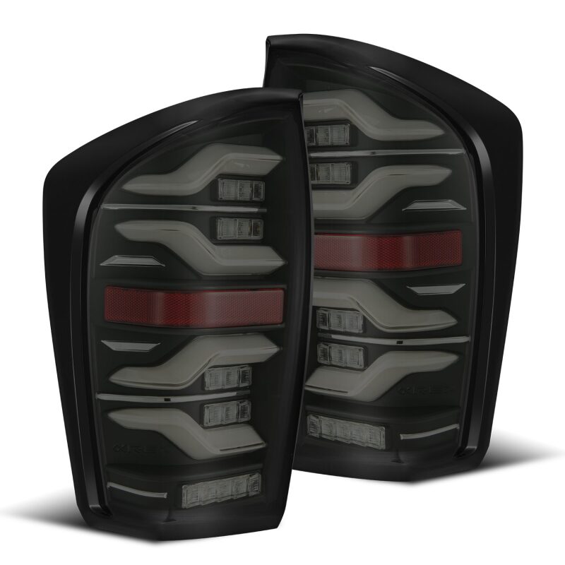 LUXX LED Taillights Blk w/Activ Light/Seq Signal — 16-21 Toyota Tacoma