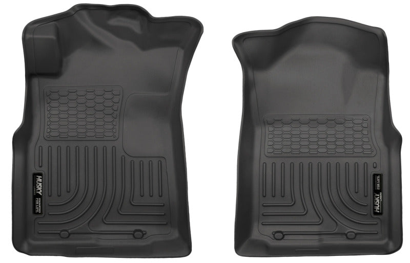 Crew/Extended/Standard Cab WeatherBeater Front Black Floor Liners — 05-15 Toyota Tacoma