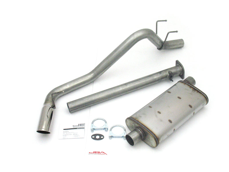 (Xtra Cab) 3.4L 409SS Pass Side Single Exit Cat-Back Exhaust — 00-04 Toyota Tacoma