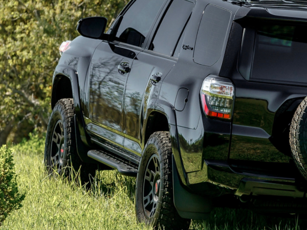 Step Ed Bolt On Rock Sliders - No Kick Out/RawFiller Plate/Pwdr — 10-24 Toyota 4Runner