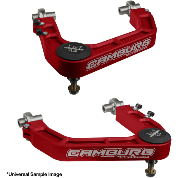 2WD/4WD KINETIK V2 Performance Billet Uniball Upper Arms (Red) — 07-21 Toyota Tundra