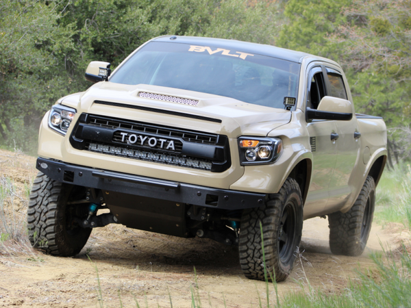 42 Hidden Grille Curved Led Light Bar Brackets Kit - No One Light B — 14-21 Toyota Tundra
