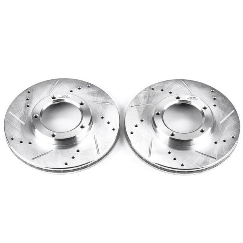 Evolution Drilled & Slotted Rotors Front - Pair — 95-04 Toyota Tacoma